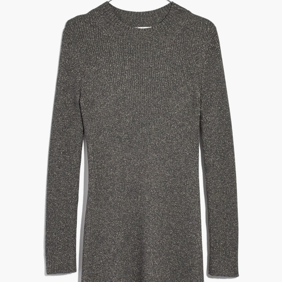 NWT Madewell Night Sparkle Mock Neck sweater Dress - Picture 4 of 6